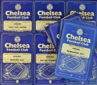 Chelsea 1955 onwards Home Football Programmes predominantly league matches, also includes seasons