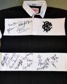 Rare 1973 Barbarian v v New Zealand Rugby Replica signed shirt: signed to the front by all the