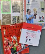 A volume containing Manchester United autographs (but others noted), and Manchester United