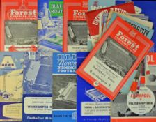 1962/1963 Wolverhampton Wanderers away football programmes to include Nottingham Forest (FAC),