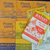 1940-50 Rugby League Club programmes; Yorkshire clubs including Batley, Bradford Northern, Bramley