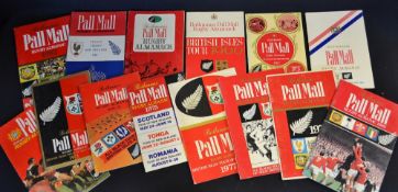 Rothman's Pall Mall Rugby Almanacks covering New Zealand and British Lions tours et al from 1961