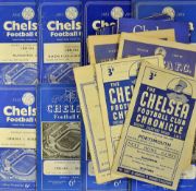 Chelsea 1946 onwards Home Football Programmes includes 1946/7 v Portsmouth, 1947/8 v Barrow, 1948/