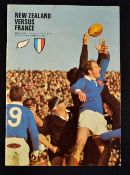 1979 New Zealand All Blacks v France rugby programme: 2nd test match played at Eden Park in Auckland