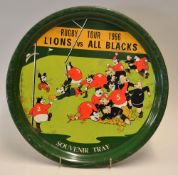 1966 British Lions rugby tour to New Zealand Souvenir drinks tray: officially produced and issued by