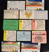 Wales and Welsh Club Rugby Ticket Selection: 8x Wales homes 1979 to 2001 incl v Romania 1979, plus