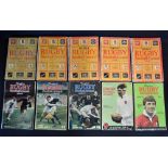 Playfair Rugby Annuals: In good condition, the editions for 1955-6, 59-60, 60-61, 61-2, 62-3, 64-