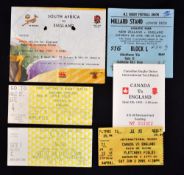 Good collection of England Various Rugby Tour match tickets from 1980's onwards (6) : 2x All