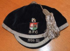 1934/35 Bristol Rugby Club, United XV Honours Cap: carefully-preserved dark blue cap with silver