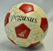 Signed Pegasus Football signed by 20 to include Glen Hoddle, Ossie Ardiles, Steve Perryman, Ray