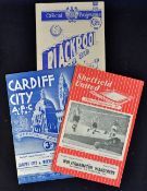 1955/1956 Wolverhampton Wanderers away football programmes v Blackpool (17 September-record