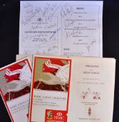Collection of British Lions signed ephemera et al - to incl 1974 Lions re-union dinner signed menu