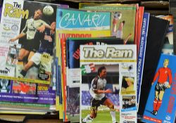 Box of Mixed football Programmes includes European Competitions, Various Cup Finals and Semi Finals,