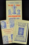 1948/1949 FA Cup Wolverhampton Wanderers souvenir (pirate) programmes to include Liverpool (