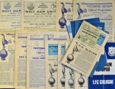 1949 Tottenham Hotspur Football Programmes homes includes v Swansea Town, Coventry City, plus 1950 v