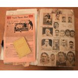 1930's Superb Rugby Scrapbook: record of P Z Henderson rugby career personally compiled scrapbook of