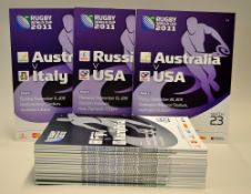 2011 Rugby World Cup 2011 Programmes (18): Pool stages to incl 3x South Africa v Fiji, v Namibia and
