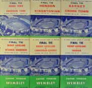 FA Amateur Cup Final Football Programmes 1955 onwards includes 1955, 1956, 1957, 1959, 1960 and 1962