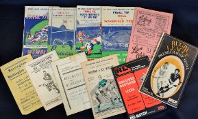 Rugby League Challenge Cup Final and other big match programmes from 1948 onwards (12) : to incl