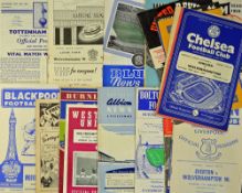 1959/1960 Wolverhampton Wanderers away league football programmes complete season. Fair-Good. (21)