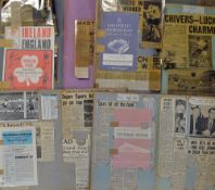 Tottenham Hotspur Scrap Book Selection from the 1960s containing reports, programmes laid inside,