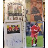 Two volumes of mixed autographs but a good content of Manchester United mainly modern but also