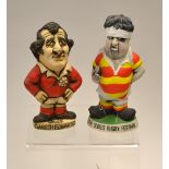 Gareth Edwards: original small Grogg Welsh rugby figure - "Gareth Edwards"- with No 9 shirt, small