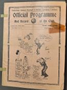 1923 Tottenham Hotspur v Bolton Wanderers football programme date 22 Sept together with 1934