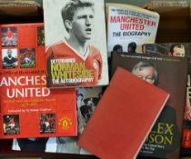 Collection of Manchester United books to include Official Illustrated History and Complete Record (