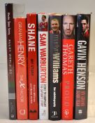 Rugby Books - collection of mostly signed autobiographies: 7x signed volumes to incl 2003 World