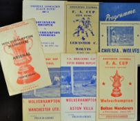 Collection of Wolverhampton Wanderers souvenir (pirate) programmes to include homes 1954/1955