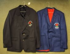 1986 Commonwealth Games England Swimming Blazer in blue with red lining, plus 1994 Commonwealth