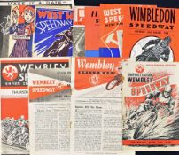 Speedway Programmes - 1931 West Ham v Wembley programme together with 1937 Hackney v West Ham