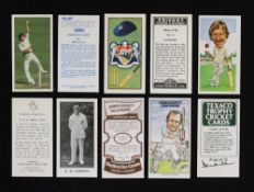 Group of Cricket Cigarette / Trade Cards including Bassett & Co 'Play Cricket 1980' (50), Kane '