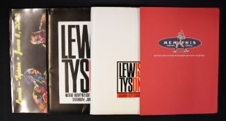 2002 Mike Tyson v Lennox Lewis Boxing Programme Pack includes the programme dated June 8, together