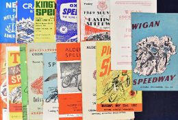 Assorted 1950/60s Speedway Programmes includes Wigan, Aldershot, Cornish Stadium, Oxford and more,