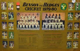 Two Benson and Hedges Cricket Prints including 1979-80 World Series Cup and The Battle for the Ashes