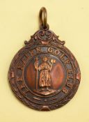1933 The Nairn Golf Club Spring Meeting 2nd Handicap Prize bronze golf medal - engraved on the