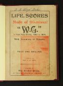 Life, Scores and Mode of Dismissal of 'W.G' Book In first class cricket 1865 to 1896 with summary of