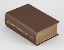 Wisden Cricketers' Almanack 1922 - 59th edition - with wrappers, rebound in brown cloth boards