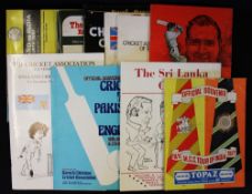 Selection of England Cricket Tour Programmes and Books including MCC Tour of India 1976-76 souvenir,