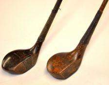 2x late scare neck woods to incl Jack Randall Gold Medal brassie with central fibre face insert