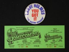 1983 World Heavyweight Championship Larry Holmes v Lucien Rodriguez Boxing Match Ticket dated 27