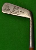 James Braid Signature Walton Heath GC The Freddie Tait straight blade putting cleek - stamped with