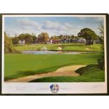 Sam Torrance 2001 The Belfry Ryder Cup signed ltd ed colour print by Graeme Baxter - signed by the