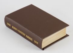 Wisden Cricketers' Almanack 1908 - 45th edition - with wrappers, rebound in brown cloth boards