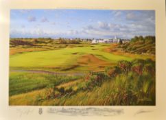 Padraig Harrington - 2008 Royal Birkdale Open Golf Championship signed ltd ed colour print by Graeme