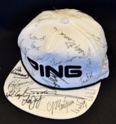 Ping Golf Cap profusely signed by Major winners, Ryder Cup players et al just too many to count
