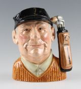 Royal Doulton Golfer toby jug c.1970 - titled "Golfer" large bone china character jug series no