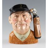 Royal Doulton Golfer toby jug c.1970 - titled "Golfer" large bone china character jug series no